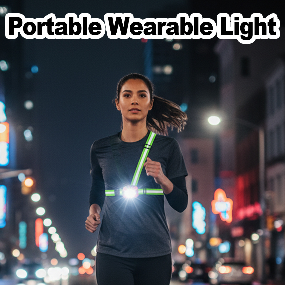 Running Jogging Gear - Luce da Corsa USB Ricaricabile Impermeabile