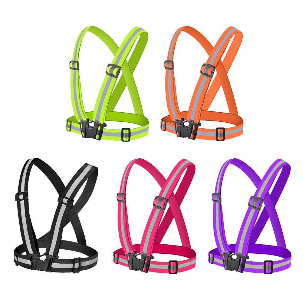 Running Gear Satisfy - Gilet Riflettente Universale Regolabile con Banda