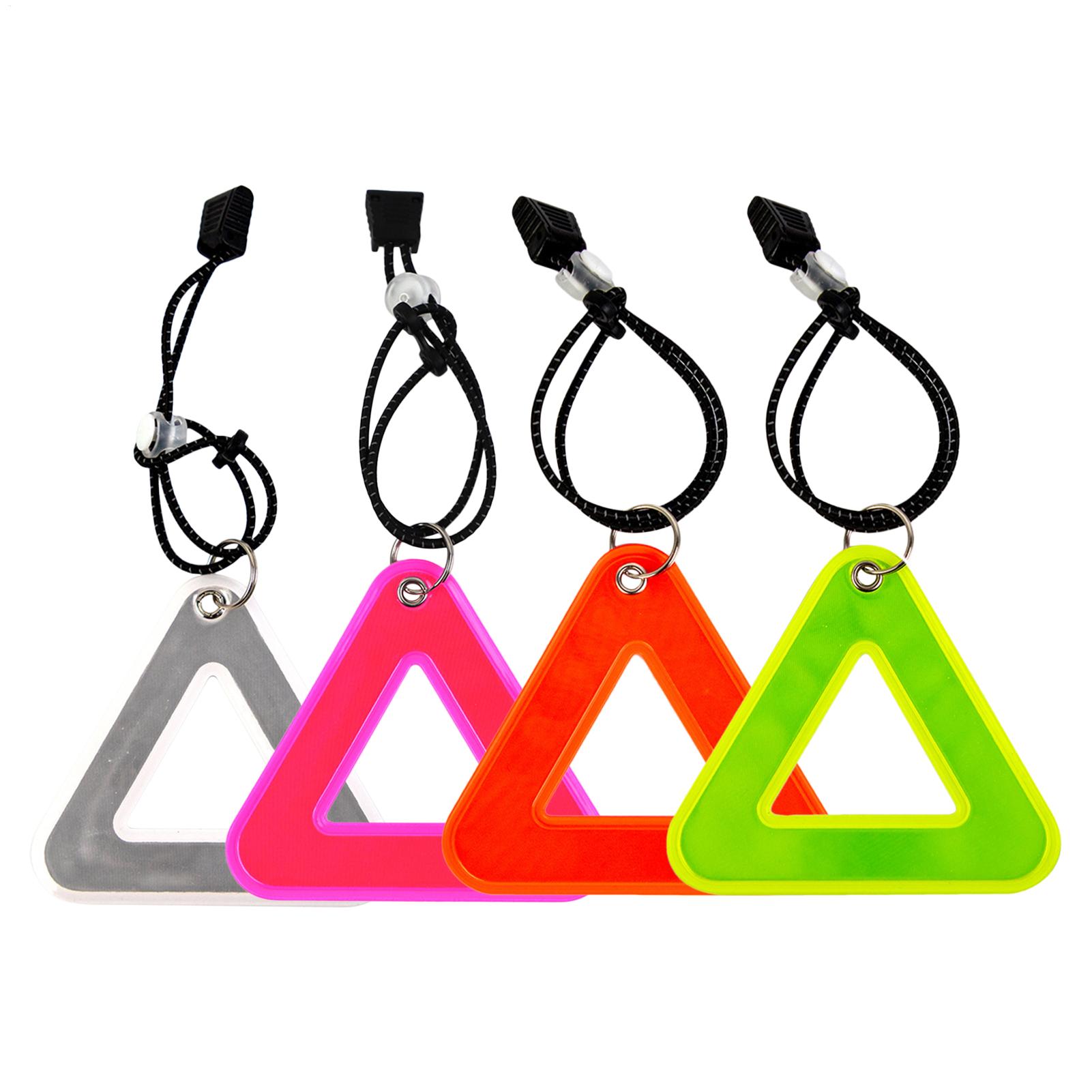 Running Gear Satisfy - Ciondoli Riflettenti Triangolari ad Alta Visibilità