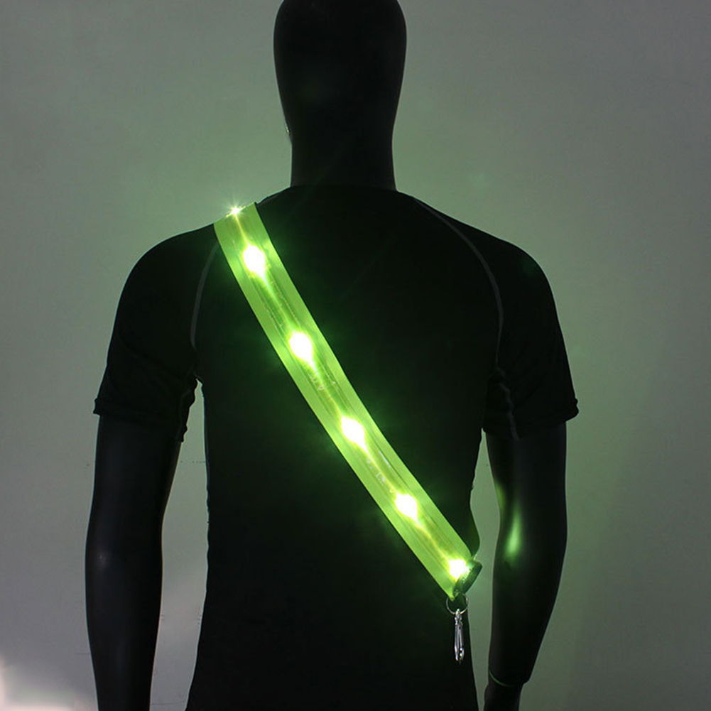 Running Gear Lights - Cintura LED Ricaricabile Riflettente per Uomo