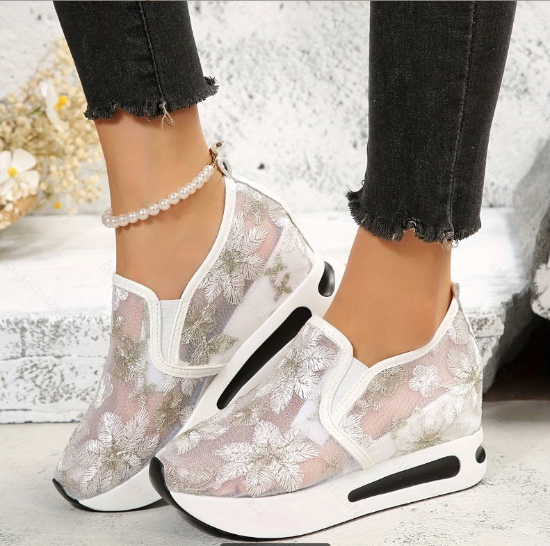 Running Gear Woman - Scarpe basse in pizzo con plateau