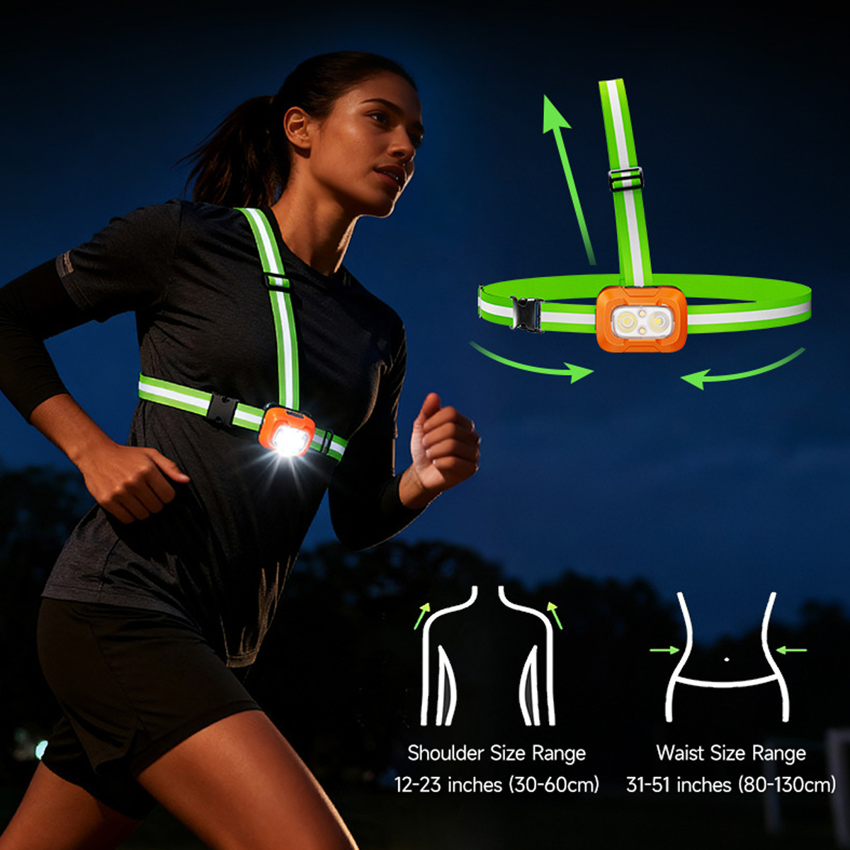 Luce da Corsa USB Ricaricabile - Running Jogging Gear recensione e prezzo